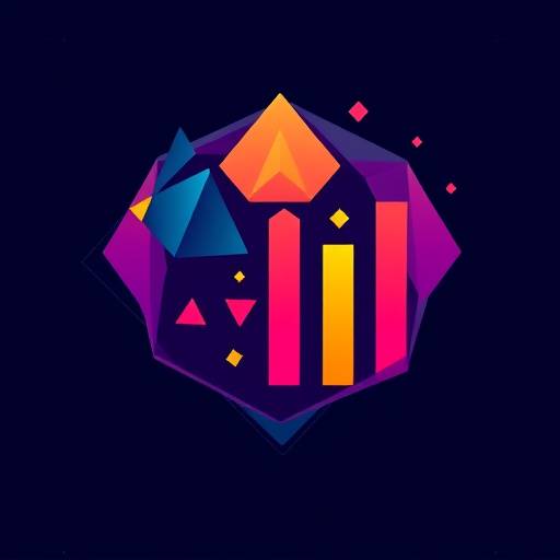 Gamification Concept Illustration: Abstract shapes representing engagement, progress bars, and points systems forming a cohesive whole.