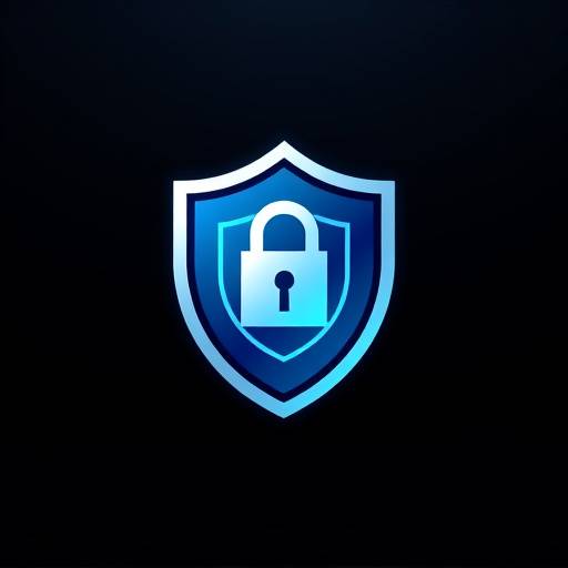 Privacy Policy Symbol: A shield icon with a lock in the center, symbolizing data protection and security.